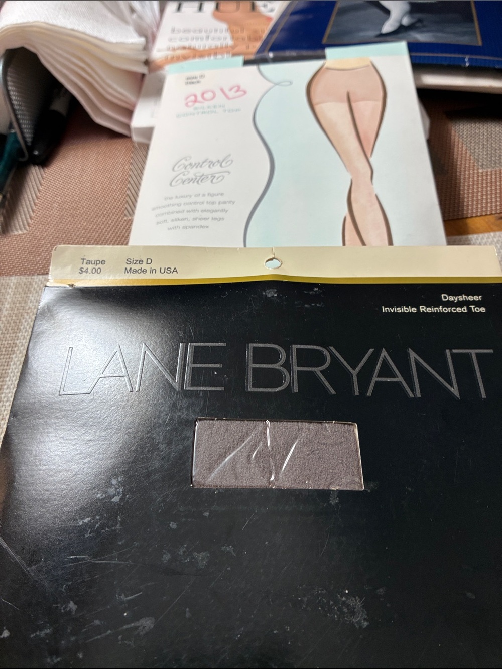 Lane Bryant Taupe Sheer Hosiery with Reinforced Toe